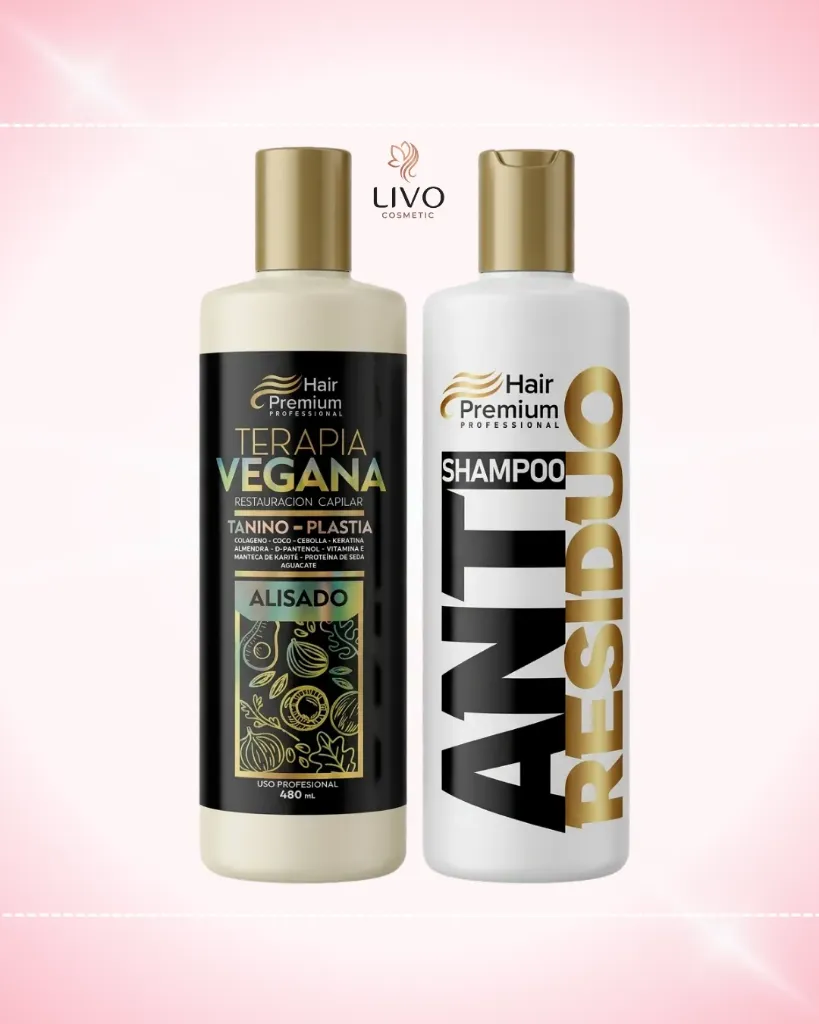 Alisado Terapia Vegana - Dúo Perfecto: Hair Premium Professional 500 ml